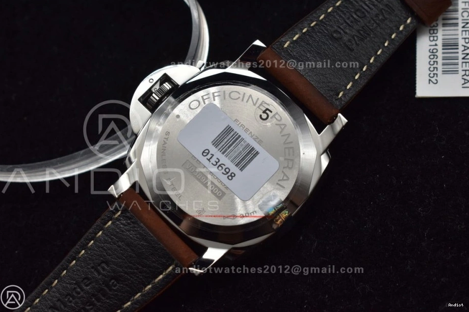 Luminor Brown Strap Due Dial Asso Popular White PAM1046 Edition on 977 VSF Best AXXXIV 0724